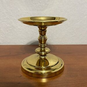 PartyLite "Falmouth" Brass Pillar Candle Holder